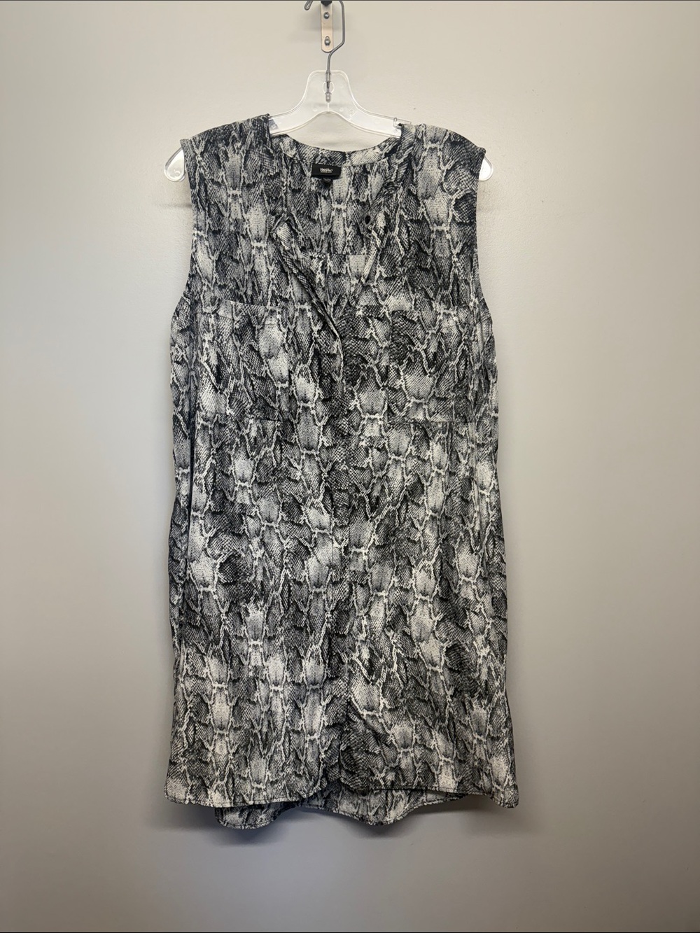 Mossimo Supply Co. Sleeveless Snake-Print Midi Dress in Black & White